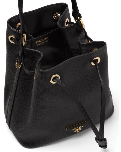 prada small saffiano leather bucket bag|authentic prada saffiano bag.